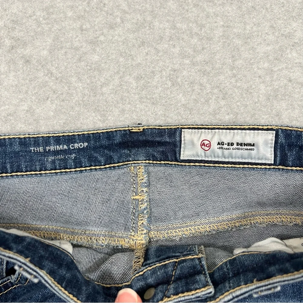 AG Adriano Goldschmied Prima Crop Jeans Womens 28 Slim Straight Stretch